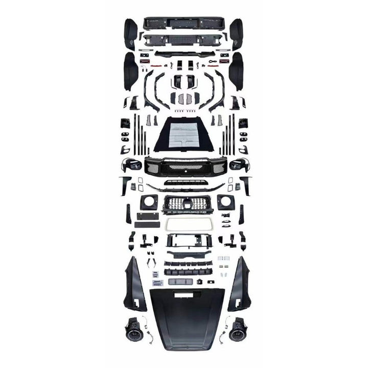 Car Craft Compatible With Mercedes Benz G Class G Wagon W463 2007-2018 Upgrade Facelift Convert To 2025 W465 Amg G65 G63 Brabus G800 Conversion Bodykit Bumper Headlight Taillight Hood - CAR CRAFT INDIA