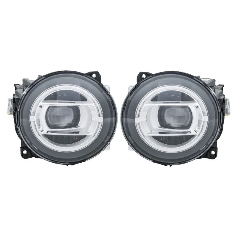 Car Craft Compatible With Mercedes Benz G Class G Wagon G63 G55 W464 2019-2024 Car Front Upgraded Head Light Lamp Xenon Headlight Retrofit Upgrade Modified Led Drl Hid Light Shy - CAR CRAFT INDIA