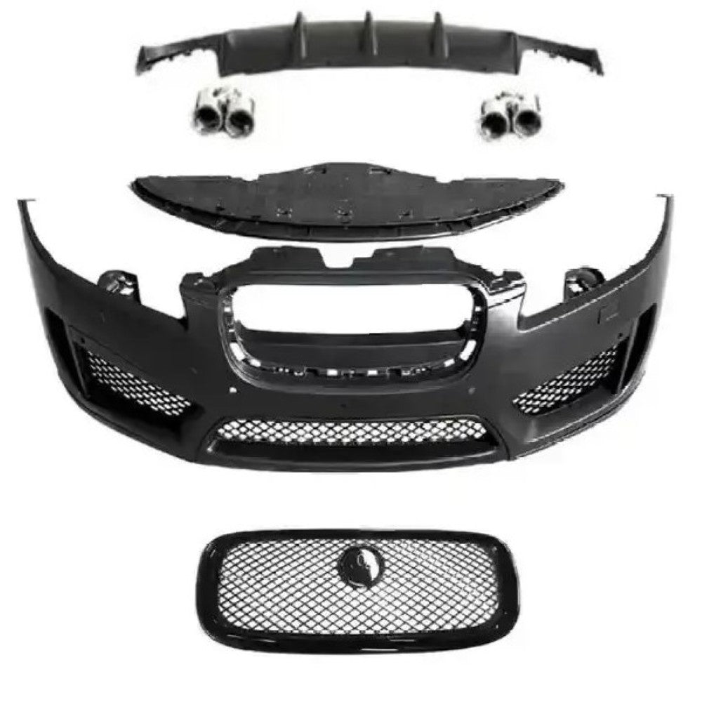 Car Craft Compatible With Jaguar Xf Xfs 2011-2015 Bodykit Upgrade To Xfr Xfr-s Style Bodykit Bumper Front Rear Lip Diffuser Exhaust Tip Splitter Grill CC-4838 - CAR CRAFT INDIA