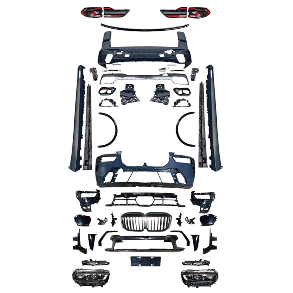 Car Craft Compatible With Bmw X7 G07 2018-2022 To X7 To X7 G07 Lci 2023+ X7m M Sports Upgrade Facelift Conversion Bodykit Bumper Headlight Taillight CC-6339-3 - CAR CRAFT INDIA