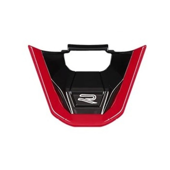 Car Craft Compatible With Volkswagen Virtus Arteon Golf 8 Vw Id.3 Passat B8 T-cross Tiguan Touareg Vw T6 Steering Wheel Trim Badge Logo R Line Red CC-3247 - CAR CRAFT INDIA