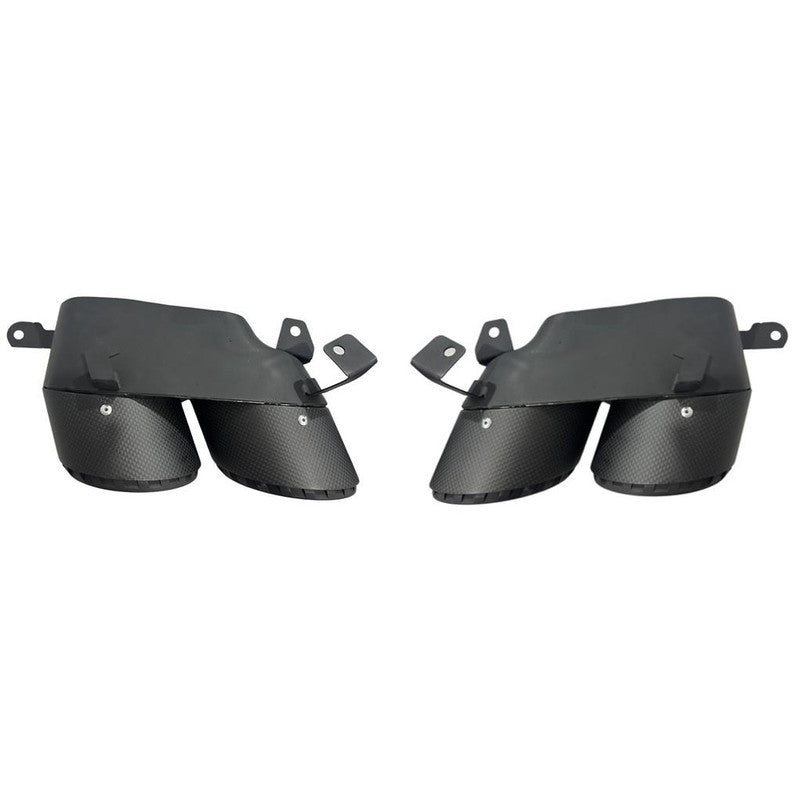 Car Craft Compatible With Bmw X5 G05 2023+ M Sport X5m Rear Exhaust Tip Pipe V Ten Vten Style - CAR CRAFT INDIA
