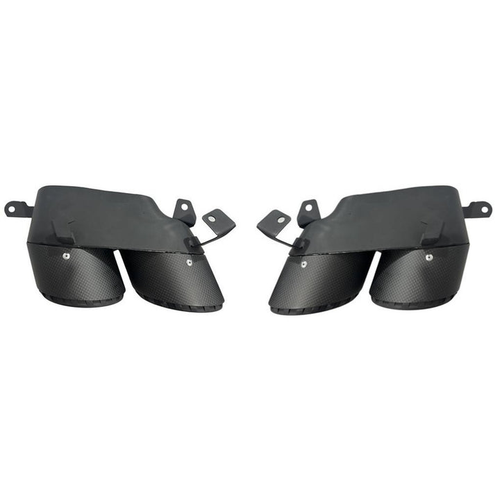 Car Craft Compatible With Bmw X5 G05 2023+ M Sport X5m Rear Exhaust Tip Pipe V Ten Vten Style - CAR CRAFT INDIA
