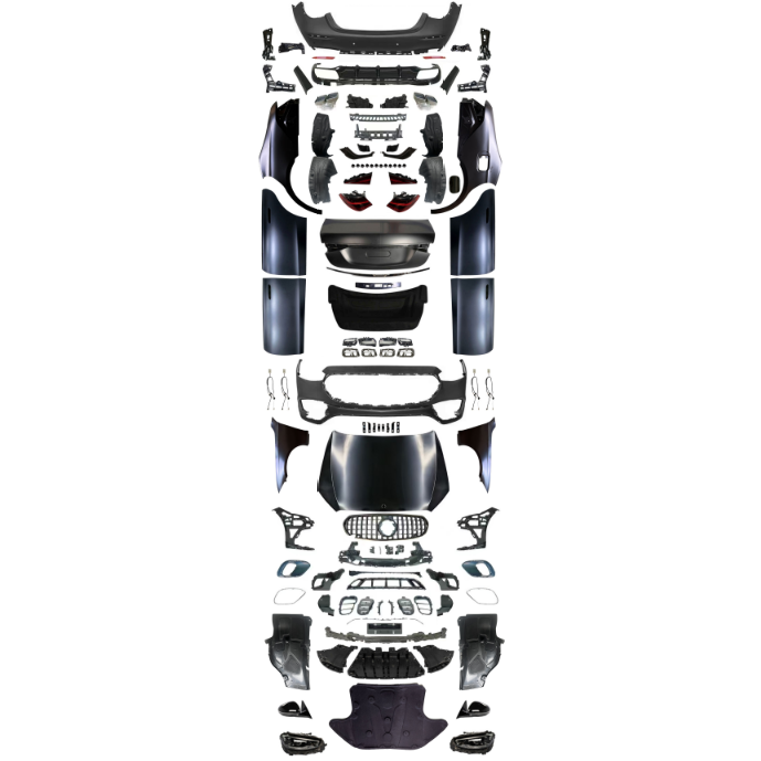 Car Craft Compatible With Mercedes Benz S Class W222 2016-2022 Upgraded Convert Facelift To S Class W223 2023+ Amg S63 Style Bodykit Bumper Headlight Taillight Hood Fender With Door CC-6615 - CAR CRAFT INDIA