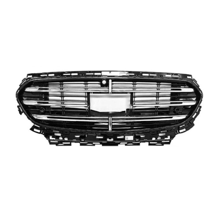 Car Craft Compatible With Mercedes E Class W214 2023+ Upgraded Front Bumper Show Grill Oe Normal Style Black