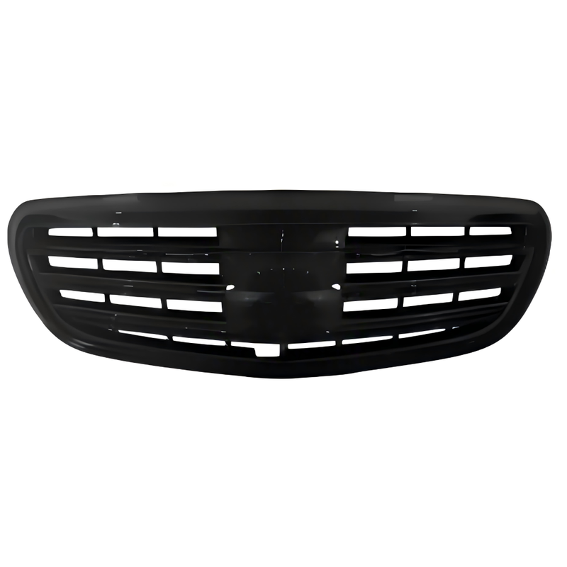 Car Craft Compatible With Mercedes Benz E Class W213 C238 2016-2020 Front Bumper Show Grill Classic Style Black Gc W213-010