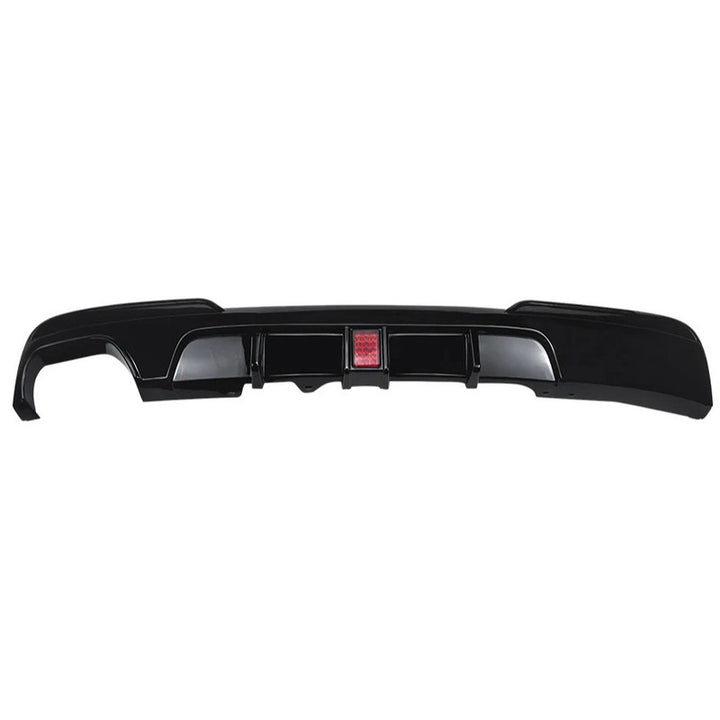 Car Craft Compatible With Bmw 5 Series F10 2010-2017 M Sport M5 Rear Bumper Lip Splitter Diffuser Skirts With F1 Led Light 00- Glossy Black Zst-1424 00-gb F1 Glossy Black - CAR CRAFT INDIA