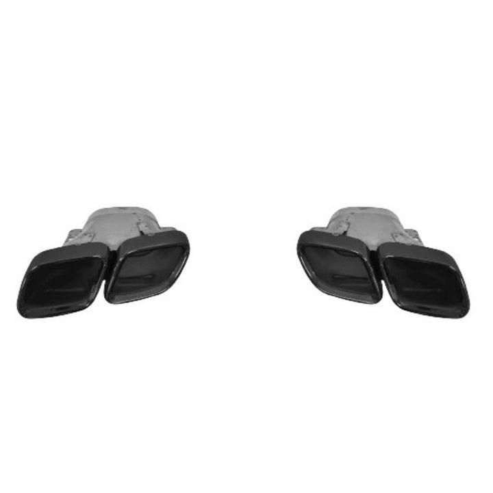 Car Craft Compatible With Mercedes Benz E Class W213 2016-2020 Upgrade Facelift Convert To Amg E63 Amg63 Bodykit Rear Bumper Exhaust Pipe Tip Black Gc W213-020