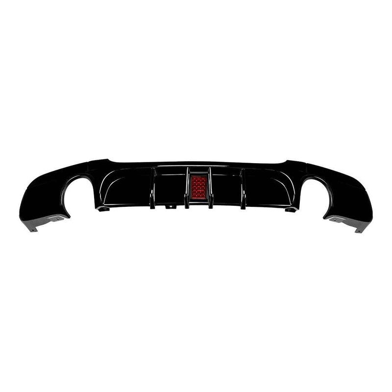 Car Craft Compatible With Bmw 3 Series E90 2008-2012 M Sport M3 M4 Rear Bumper Lip Splitter Diffuser Skirts With F1 Led Light 0-0 Glossy Black Zst-1286 0-0 Gb F1 Glossy Black - CAR CRAFT INDIA