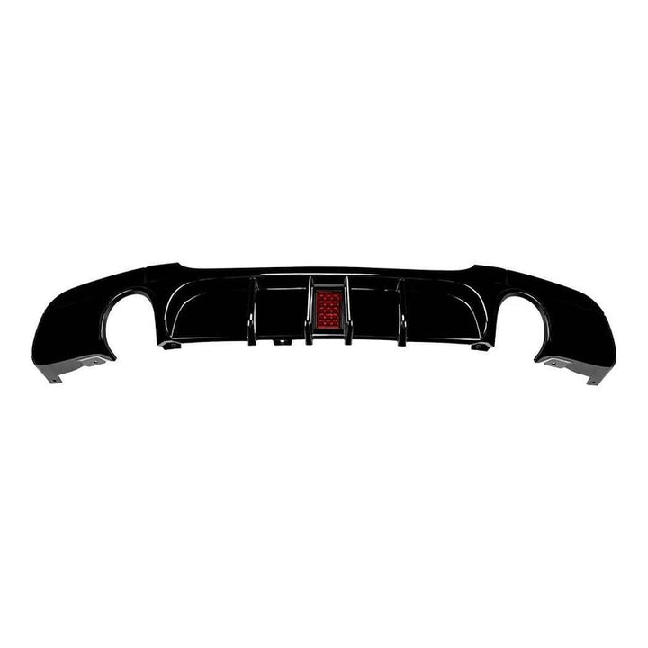 Car Craft Compatible With Bmw 3 Series E90 2008-2012 M Sport M3 M4 Rear Bumper Lip Splitter Diffuser Skirts With F1 Led Light 0-0 Glossy Black Zst-1286 0-0 Gb F1 Glossy Black - CAR CRAFT INDIA