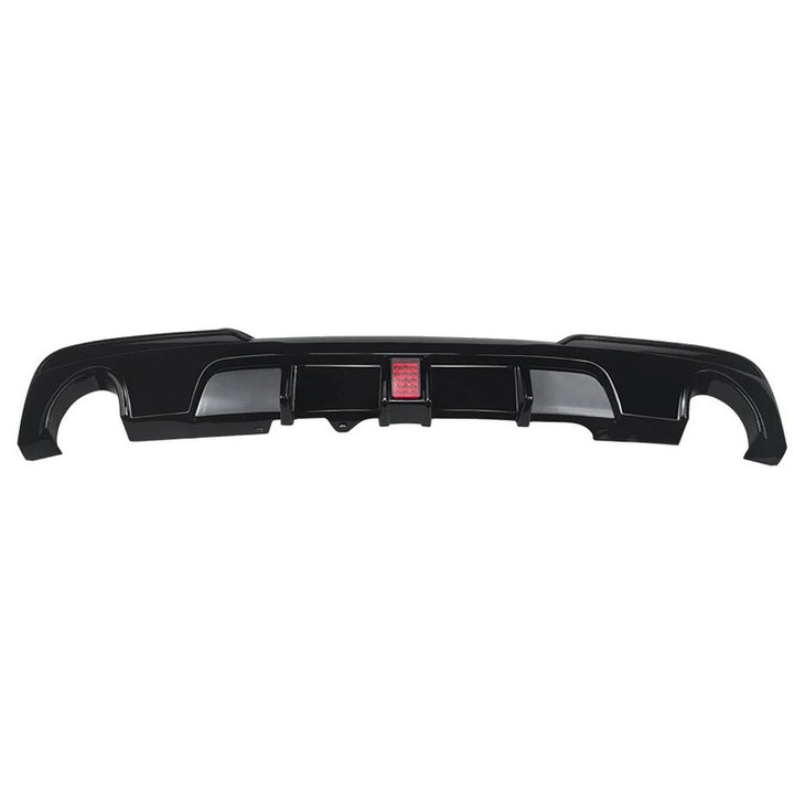 Car Craft Compatible With Bmw 5 Series F10 2010-2017 M Sport M5 Rear Bumper Lip Splitter Diffuser Skirts With F1 Led Light 0-0 Glossy Black Zst-1424 0-0 Gb F1 Glossy Black - CAR CRAFT INDIA