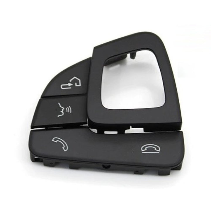Car Craft Compatible With Mercedes Benz E Class W213 Sedan 2016-2018 E Class W238 Coupe Cabriolet 2016-2018 Car Steering Wheel Switch Control Button Cover 0999056400-a Cover Left Black A CC-10651