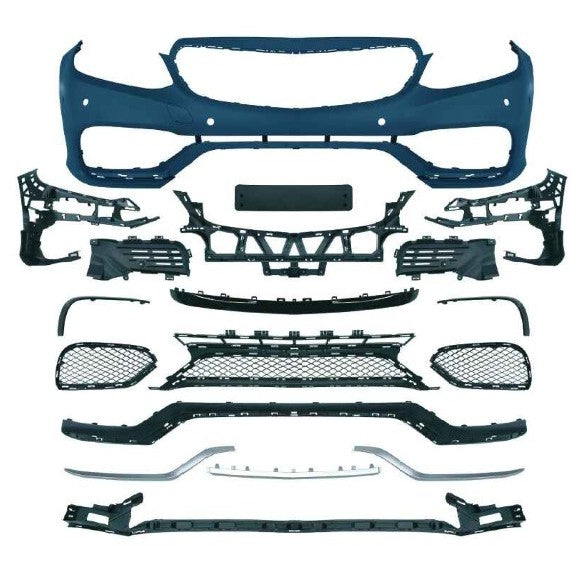 Car Craft Compatible With Mercedes Benz E Class W212 Lci 2014-2016 Front Bumper Upgrade Convert To Amg E63 Amg Bumper Bodykit Gc W212-005 CC-9706