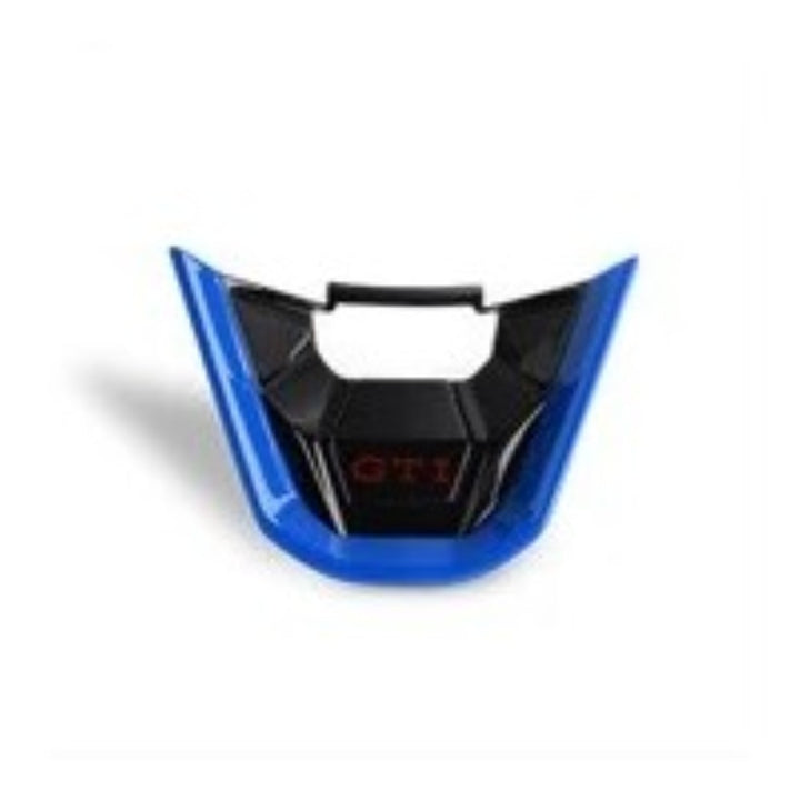 Car Craft Compatible With Volkswagen Virtus Arteon Golf 8 Vw Id.3 Passat B8 T-cross Tiguan Touareg Vw T6 Steering Wheel Trim Badge Logo Gti Line Blue - CAR CRAFT INDIA