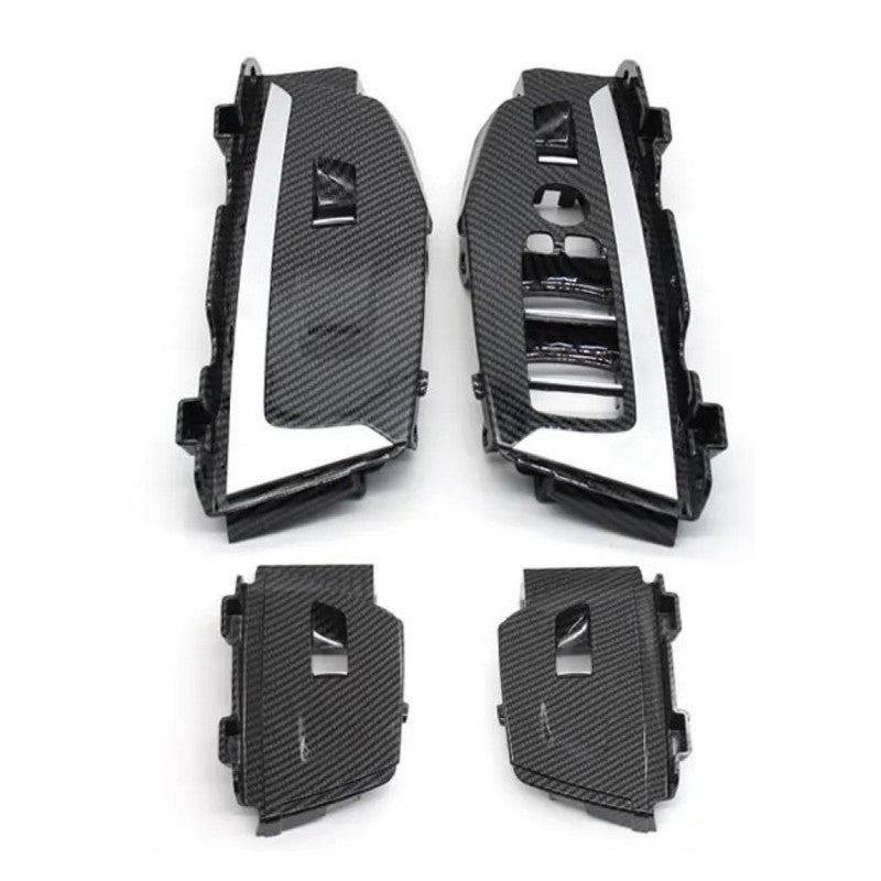 Car Craft Compatible With Bmw X3 X4 G01 G02 G08 F97 F98 2018-2021 Car Interior Door Window Lifting Switch Button Control Panel Outer Cover Trim Carbon Fiber Look 51417471025-1 51417473182-1 - CAR CRAFT INDIA