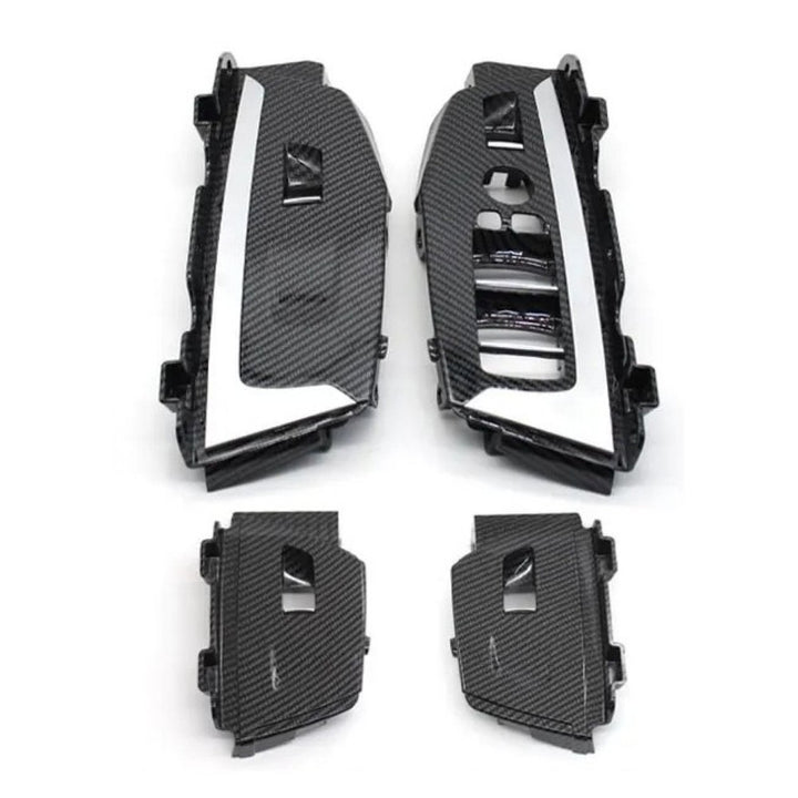 Car Craft Compatible With Bmw X3 X4 G01 G02 G08 F97 F98 2018-2021 Car Interior Door Window Lifting Switch Button Control Panel Outer Cover Trim Carbon Fiber Look 51417471025-1 51417473182-1 - CAR CRAFT INDIA