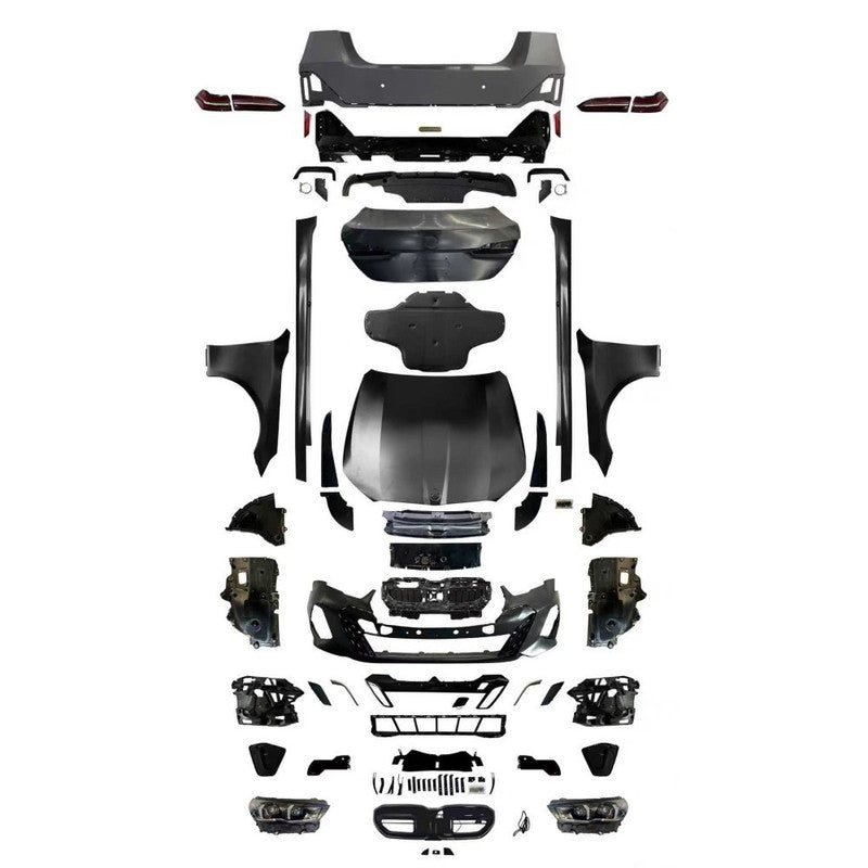 Car Craft Compatible With Bmw 5 Series F10 2010-2017 Upgrade Facelift Convert To 2026 G60 M Sport Bodykit Front Rear Bumper Side Skirt Headlight Taillight Trunk Skirt Fender Hood Grill Trim Skirts Non Cut - CAR CRAFT INDIA