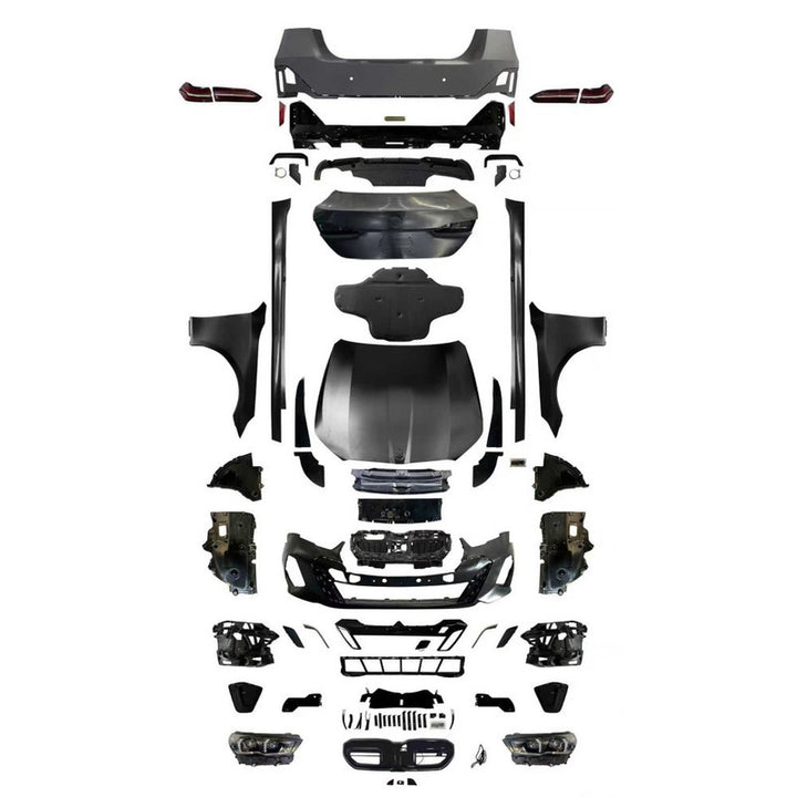 Car Craft Compatible With Bmw 5 Series F10 2010-2017 Upgrade Facelift Convert To 2026 G60 M Sport Bodykit Front Rear Bumper Side Skirt Headlight Taillight Trunk Skirt Fender Hood Grill Trim Skirts Non Cut - CAR CRAFT INDIA