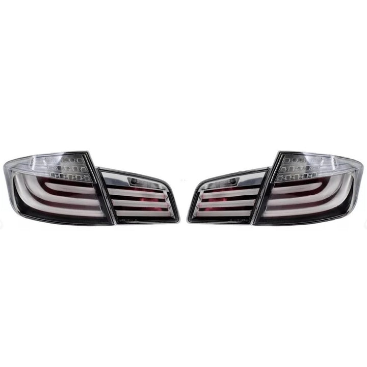 Car Craft Compatible With BMW 5 SERIES F10 2010-2017 Car Rear Upgraded Tail Light Lamp Xenon Taillight Retrofit Upgrade Modified Led Drl Hid CLEAR RED M5 STYLE - CAR CRAFT INDIA