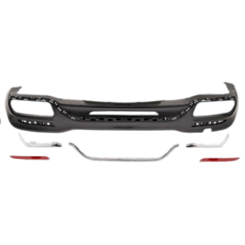 Car Craft Compatible With Mercedes Benz S Class W222 Lci 2018-2020 Upgrade Convert To S Class S63amg Amg63 S63 S65 Amg Rear After Bumper Lip Splitter Diffuser Trim