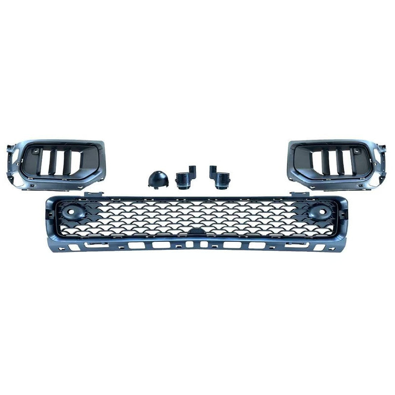 Car Craft Compatible With Mercedes Benz G Class G Wagon W464 G63 2019-2024 G63 G55 Modified Front Fog Lamp Light Grille Frame W465 Style