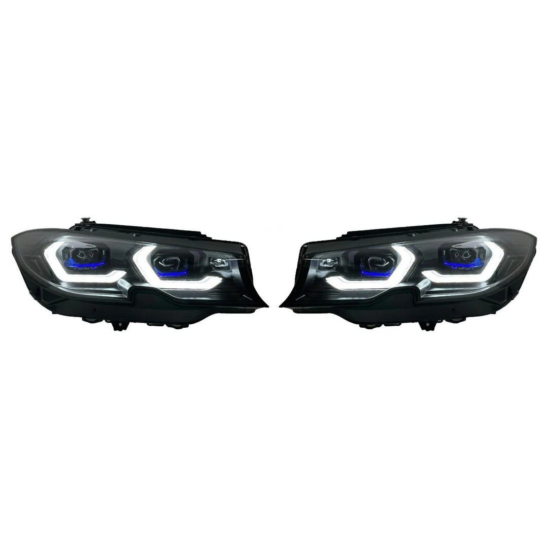Car Craft Compatible With Bmw 3 Series G20 2019-2022 Car Front Upgraded Head Light Lamp Xenon Headlight Retrofit Upgrade Modified Led Drl Hid G80 Style With Yelllow Drl