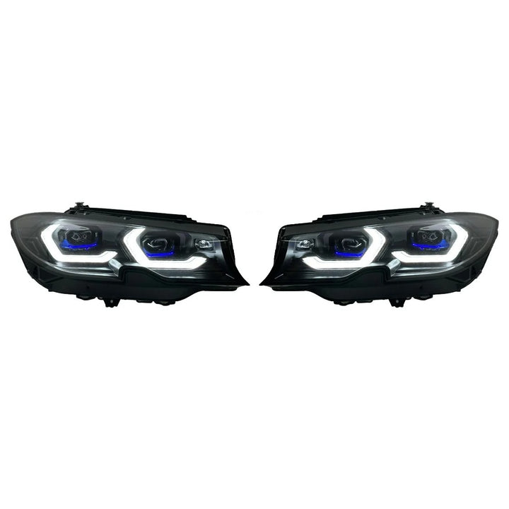 Car Craft Compatible With Bmw 3 Series G20 2019-2022 Car Front Upgraded Head Light Lamp Xenon Headlight Retrofit Upgrade Modified Led Drl Hid G80 Style With Yelllow Drl