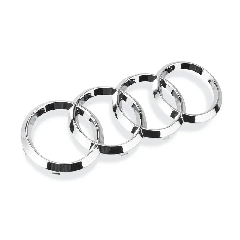 Car Craft Compatible With Audi A3 A4 A5 A6 A7 A8 Q2 Q3 Q5 Q7 Q8 Tt Rs Front Grill Letter Logo Badge Emblem Sticker Chrome 285mm