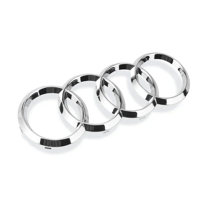 Car Craft Compatible With Audi A3 A4 A5 A6 A7 A8 Q2 Q3 Q5 Q7 Q8 Tt Rs Front Grill Letter Logo Badge Emblem Sticker Chrome 285mm