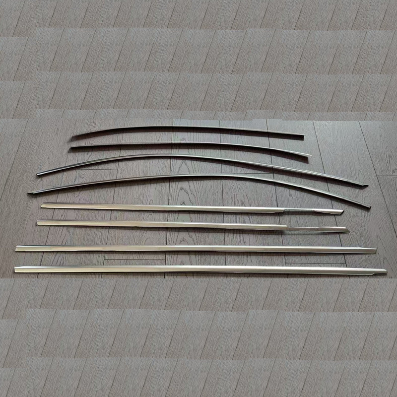 Car Craft Compatible With Bmw 5 Series F10 2010-2017 Side Rear Door Window Garnish Frame Cover Chrome Trim G60 Style Chrome Silver G30 Stylr - CAR CRAFT INDIA