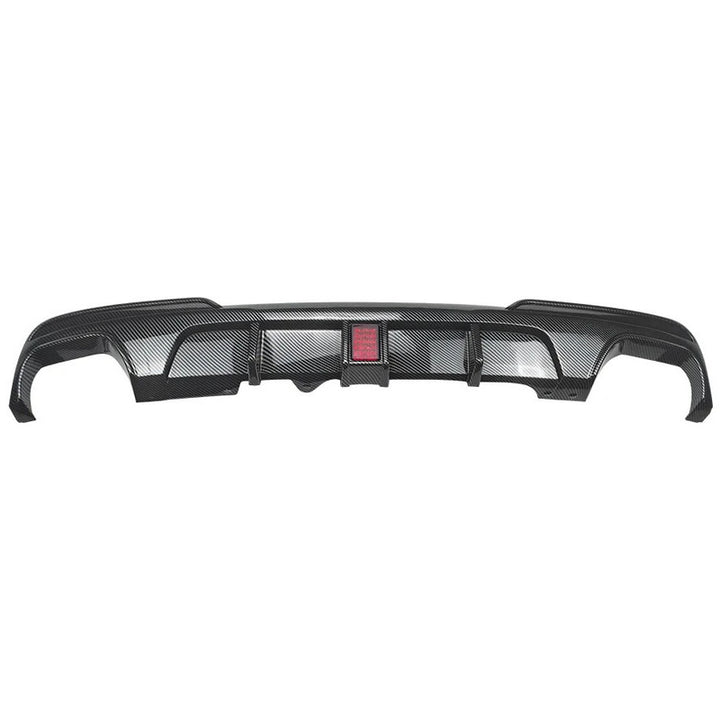 Car Craft Compatible With Bmw 5 Series F10 2010-2017 M Sport M5 Rear Bumper Lip Splitter Diffuser Skirts With F1 Led Light 00-00 Carbon Fiber Look Zst-1424 00-00 Cf F1 Carbon Fiber Look - CAR CRAFT INDIA