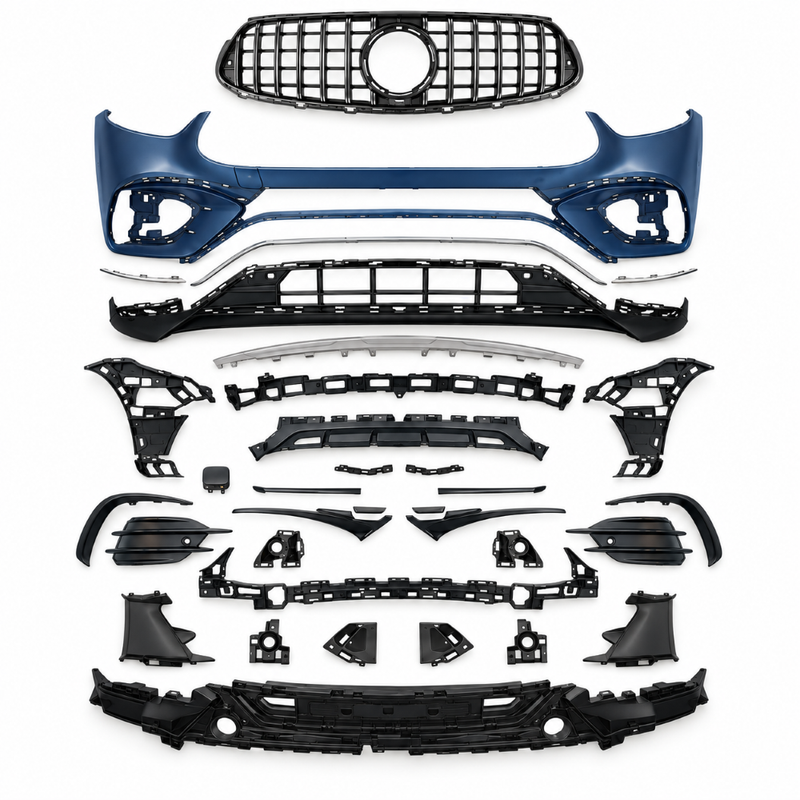Car Craft Compatible With Mercedes Benz Glc W254 2023-2026 Upgrade Facelift Convert To Glc63 Amg Bodykit Front Bumper Skirt Gril Gc W254-003