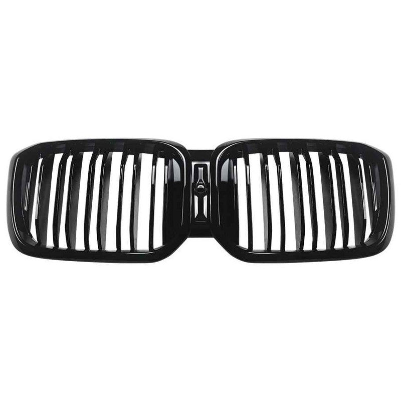 Car Craft Compatible With Bmw X3 G01 X4 G02 Lci 2022-2024 Front Bumper Show Mesh Grill Dual Line Bar Zst-1462 Dual Glossy Black - CAR CRAFT INDIA