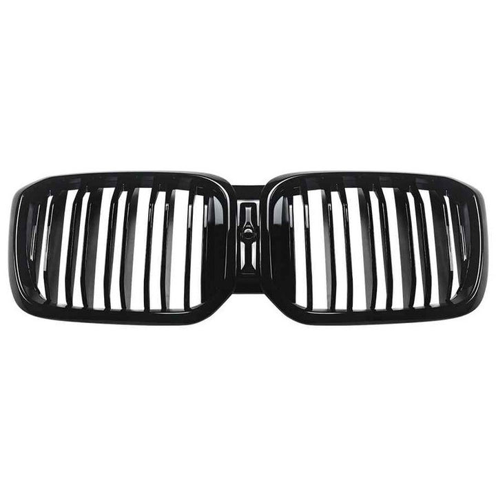 Car Craft Compatible With Bmw X3 G01 X4 G02 Lci 2022-2024 Front Bumper Show Mesh Grill Dual Line Bar Zst-1462 Dual Glossy Black - CAR CRAFT INDIA