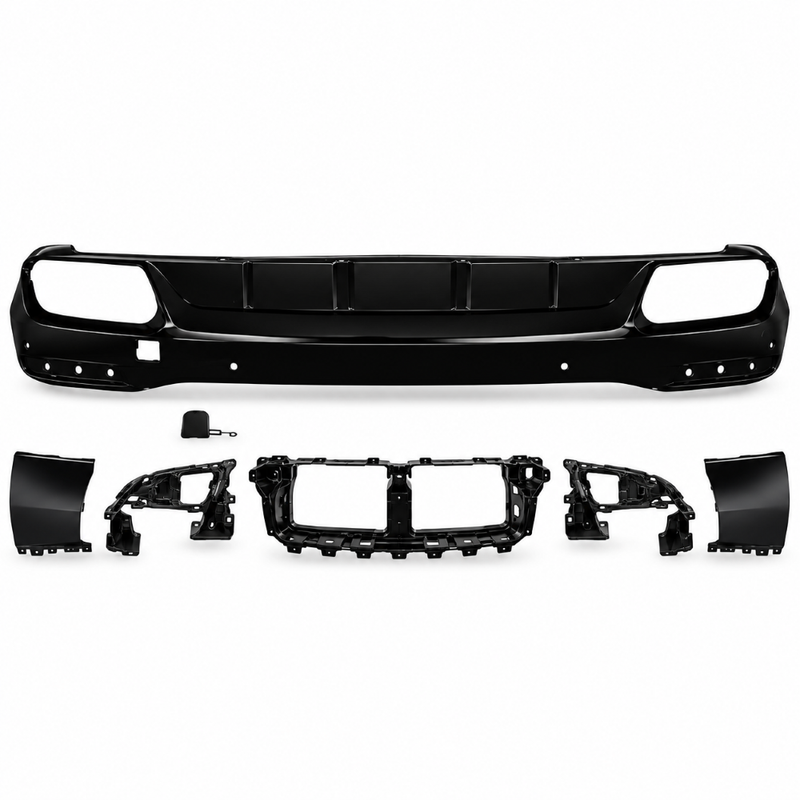 Car Craft Compatible With Mercedes Benz Gle W167 2019-2024 Upgrade Convert To Gle63 Amg Bodykit Rear After Bumper Lip Skirt Diffuser Black Gc W167-006 Gle