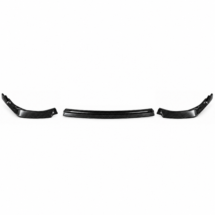 Car Craft Compatible With Toyota Camry 2021-2025 Front Bumper Lip Skirt Trim Carbon Fiber Look