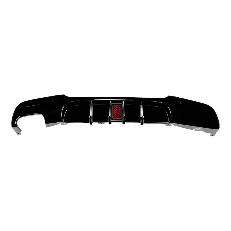 Car Craft Compatible With Bmw 3 Series E90 2008-2012 M Sport M3 M4 Rear Bumper Lip Splitter Diffuser Skirts With F1 Led Light 00- Glossy Black Zst-1286 00- Gb F1 Glossy Black - CAR CRAFT INDIA