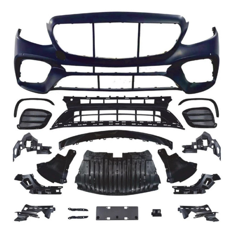Car Craft Compatible With Mercedes Benz E Class W213 2016-2020 Upgrade Facelift Convert To Amg E63 Amg63 Bodykit Front Bumper Skirt Trim Gc W213 C238-005