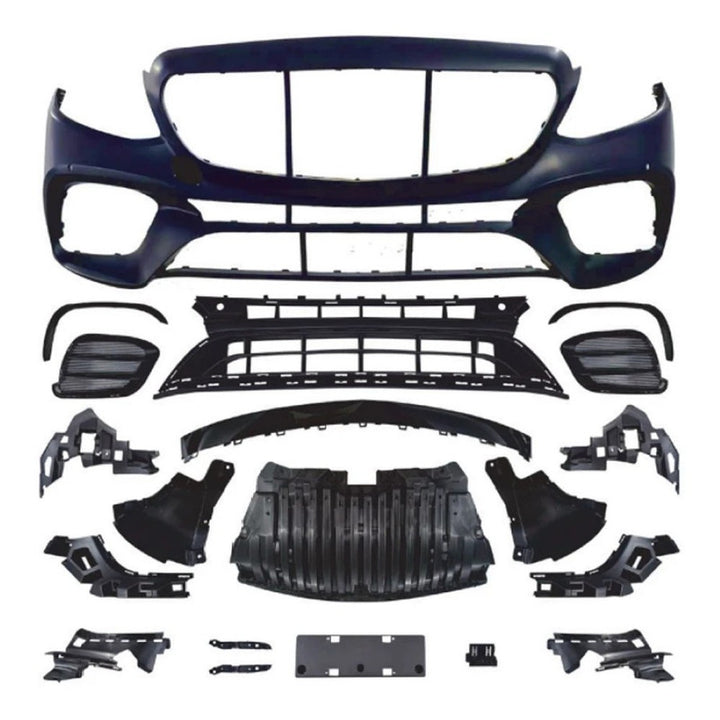 Car Craft Compatible With Mercedes Benz E Class W213 2016-2020 Upgrade Facelift Convert To Amg E63 Amg63 Bodykit Front Bumper Skirt Trim Gc W213 C238-005