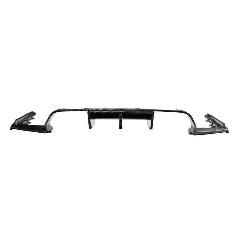 Car Craft Compatible With Bmw M3 M4 F80 F81 F82 F83 2014-2019 Rear Bumper After Lip Diffuser Trim Skirt Zst-1302 CF Carbon Fiber Look