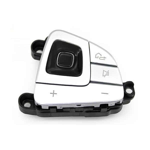 Car Craft Compatible With Mercedes Benz E Class W213 Sedan 2016-2018 E Class W238 Coupe Cabriolet 2016-2018 Car Steering Wheel Switch Control Button Cover 0999056500-s-a Right Silver Assembly B CC-10650