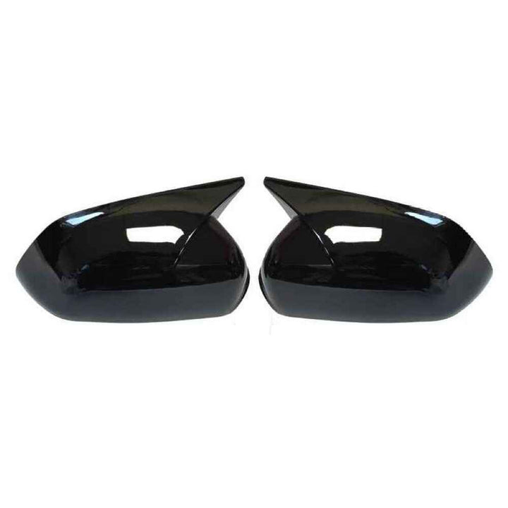 Car Craft Compatible With Skoda Octavia Laura 2005-2013 Side Rear View Case Wing Cap Shell Housing Mirror Covers 3m Tape Pasting Style Gloosy Black