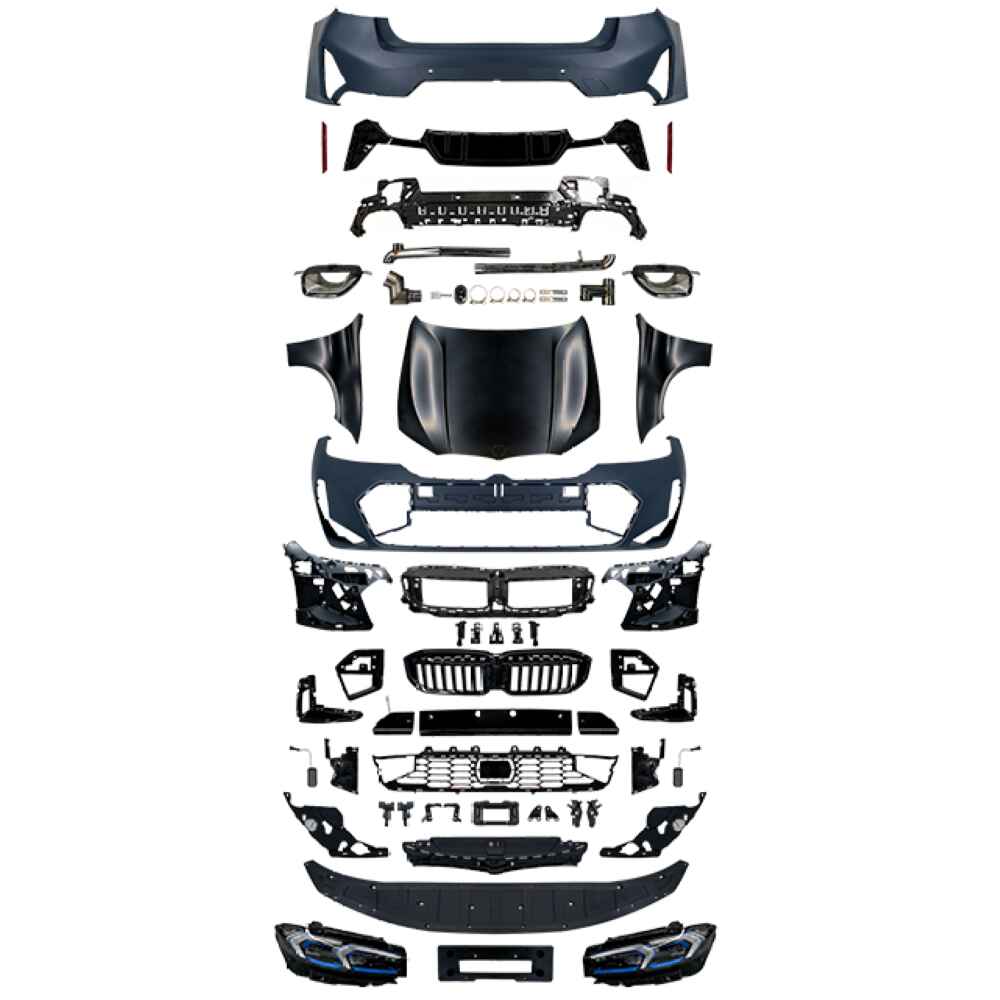 Car Craft Compatible With Bmw 3 Series F30 2012-2018 To G20 Lci M Sports Mt Mtech Upgrade Facelift Conversion Hood Fender Bodykit Bumper Headlight Helogen CC-6332 - CAR CRAFT INDIA