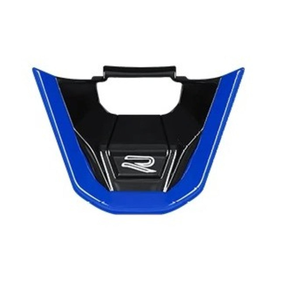 Car Craft Compatible With Volkswagen Virtus Arteon Golf 8 Vw Id.3 Passat B8 T-cross Tiguan Touareg Vw T6 Steering Wheel Trim Badge Logo R Line Blue - CAR CRAFT INDIA