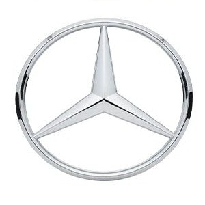 Car Craft Compatible With Mercedes A B C E S Class Ml Gl Gle Gls Cla Gla Glc Slk Grill Letter Logo Badge Emblem Sticker Rear Trunk Logo 82mm Chrome