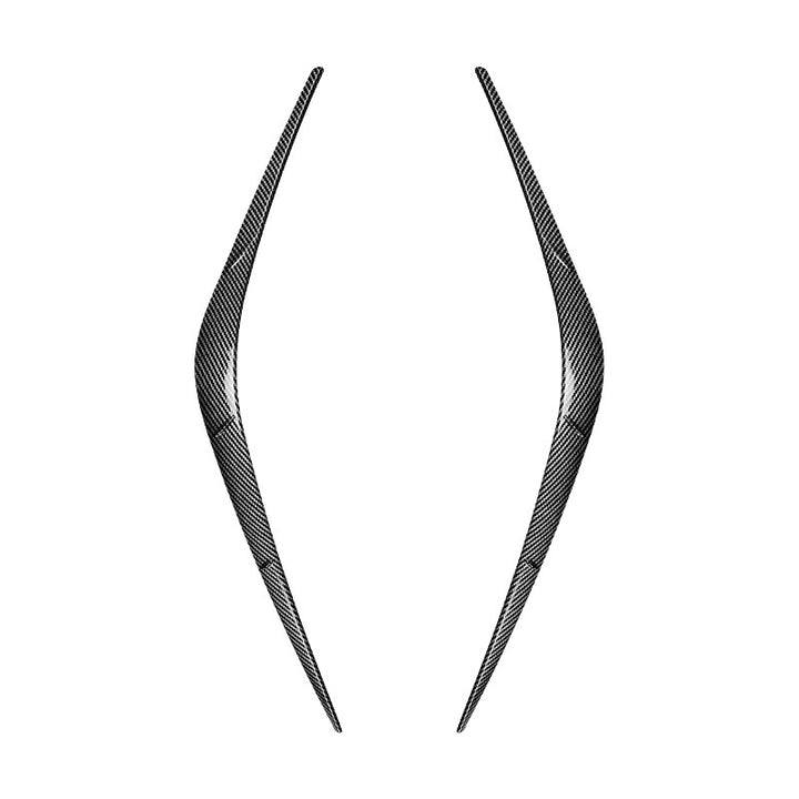 Car Craft Compatible With Bmw 5 Series G60 G68 2024+ Front Headlight Eyebrow Eyelid Skirt Trim Zst-979 Cf Carbon Fiber Look