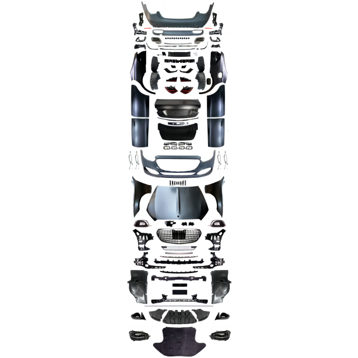 Car Craft Compatible With Mercedes Benz S Class W222 2016-2022 Upgraded Convert Facelift To S Class W223 2023+ Maybach Style Bodykit Bumper Headlight Taillight Hood Fender With Door CC-6614 - CAR CRAFT INDIA