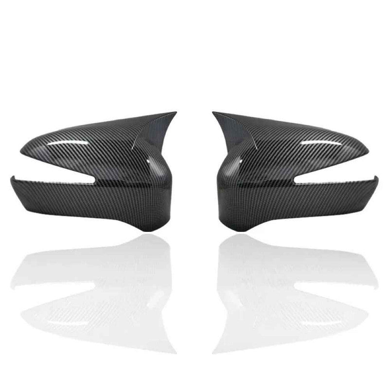 Car Craft Compatible With Honda Civic 2005-2011 Side Rear View Case Wing Cap Shell Housing Mirror Covers 3m Tape Pasting Style With Mirror Light Carbon Fiber Look CC-11532