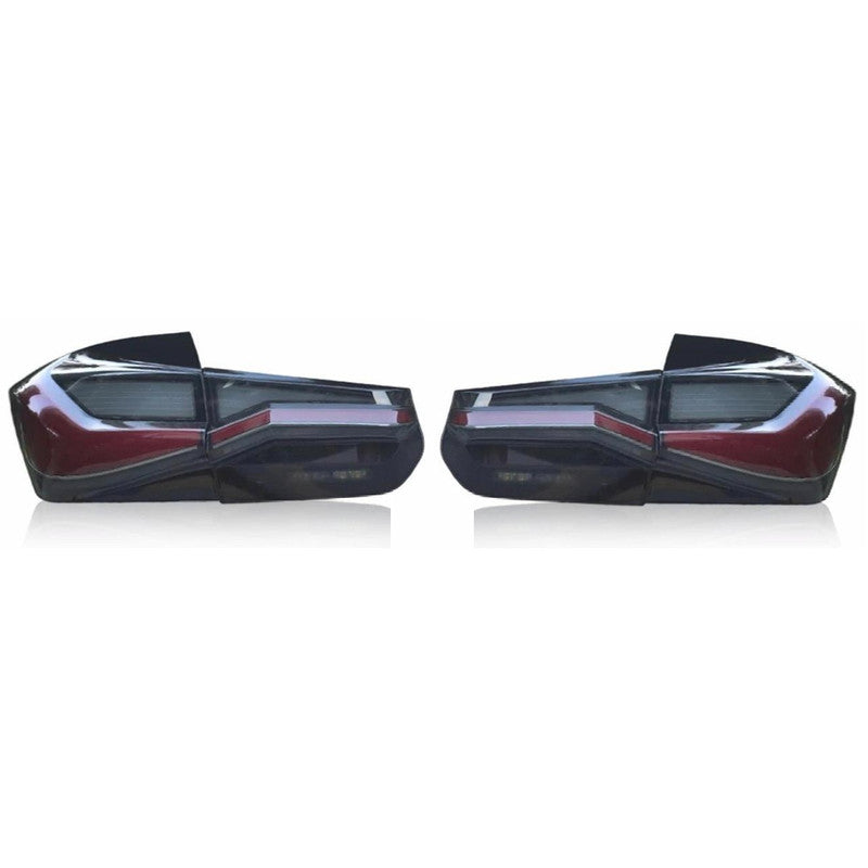 Car Craft Compatible With Bmw 3 Series F30 2012-2018 Car Rear Upgraded Tail Light Lamp Xenon Taillight Retrofit Upgrade Modified Led Drl Hid Light Laster 2 Style Smoke - CAR CRAFT INDIA