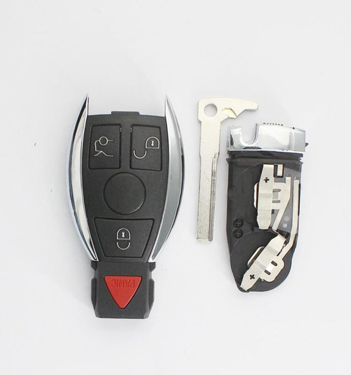 Car Craft Compatible With Mercedes Benz A B C E S G M Class W164 W166 W117 W176 W156 W253 W463 W464 W204 W212 W221 W171 W172 Car Key Cover Shell With Blade 3+1 Button 2 Battery Holder Benz-ks-38b